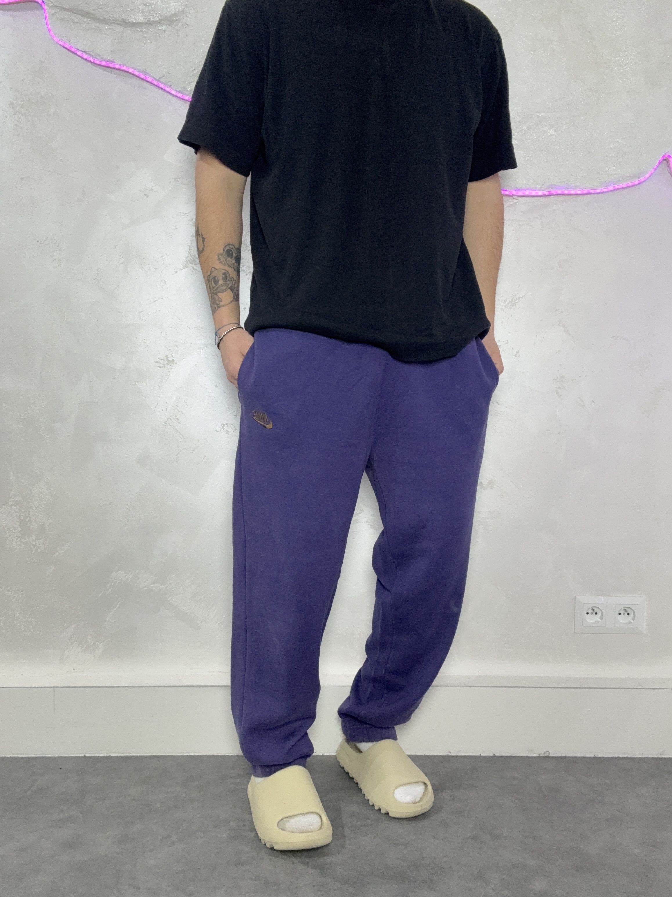 Nike Vintage 90 s Nike Sweatpants baggy red label Size US 35 - 1 Thumbnail