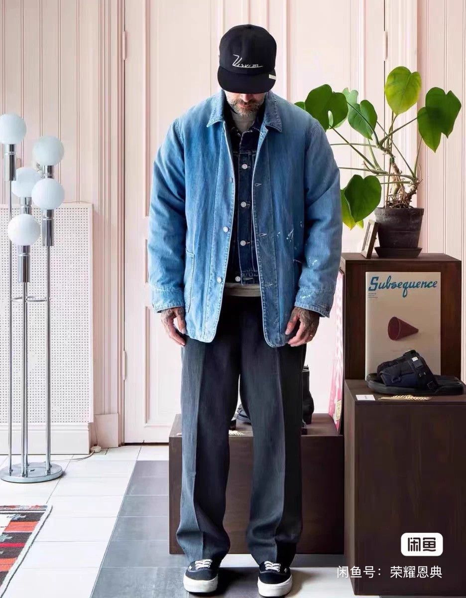 Visvim VISVIM SS DMGD Down Denim Jacket LT.INDIGO 1 NWT Size US S / EU 44-46 / 1 - 8 Thumbnail