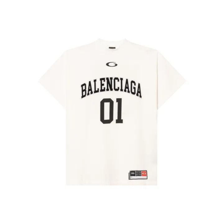 Balenciaga Balenciaga SS25 Basketball Loose Fit T-Shirt 0079-2507 Size US M / EU 48-50 / 2 - 1 Thumbnail