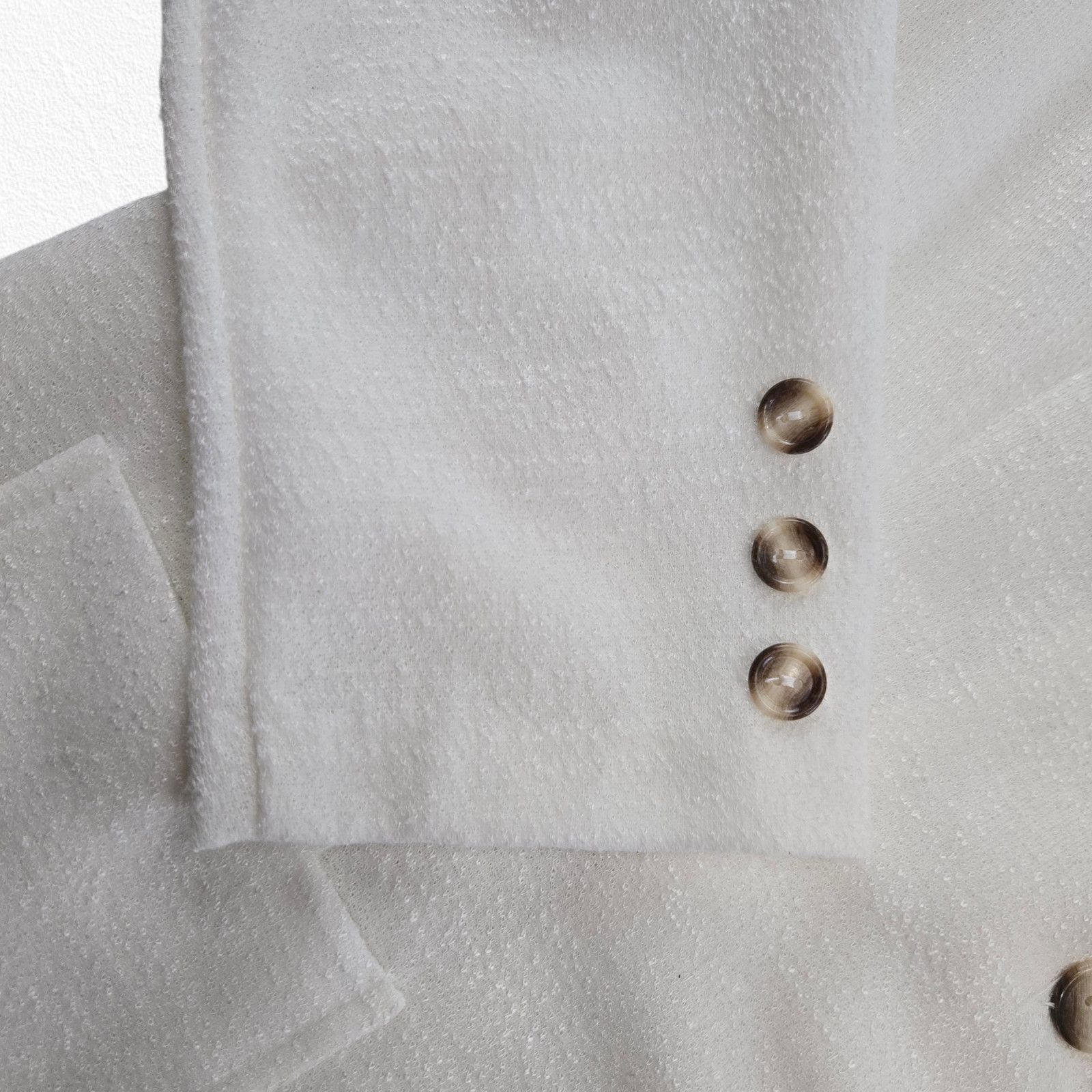 Vintage 90s White Structured Blazer Size Medium Size M / US 6-8 / IT 42-44 - 8 Thumbnail