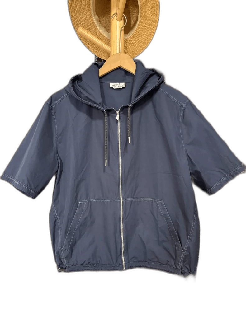 Hermes Hermes Short Sleeve Hooded Jacket Size US L / EU 52-54 / 3 - 1 Thumbnail
