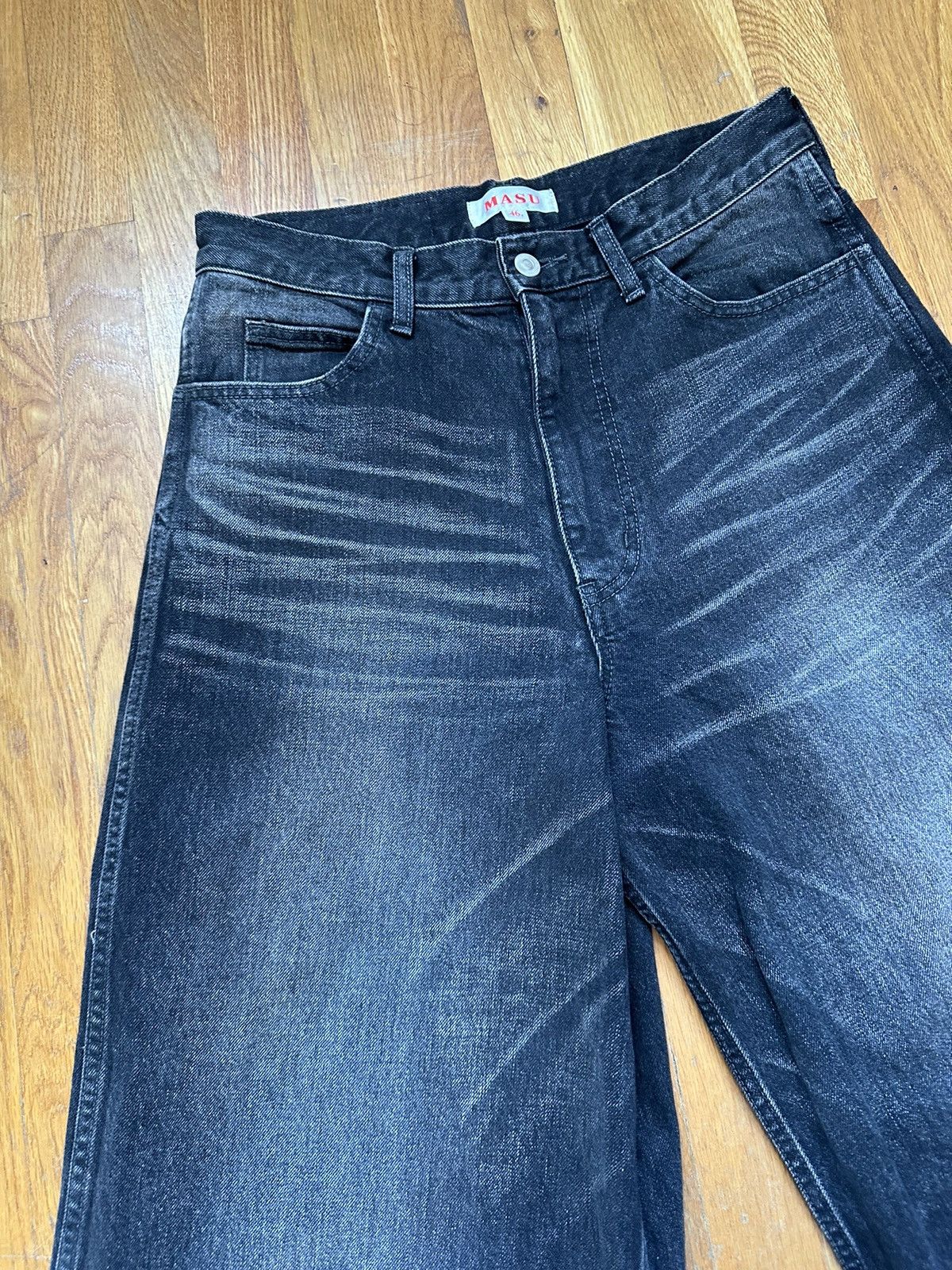 Japanese Brand MASU Masu Boys Baggy Jeans Size US 30 / EU 46 - 3 Thumbnail