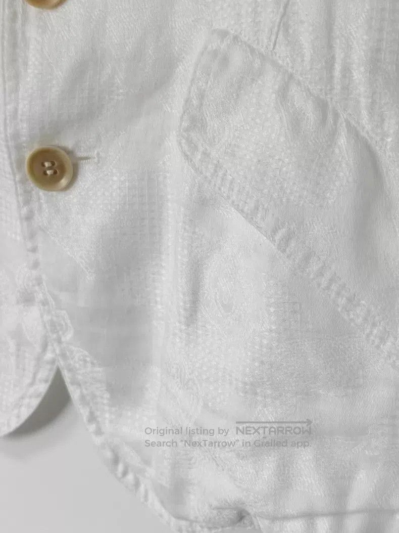 Yohji Yamamoto Yohji Yamamoto Jacquard three-dimensional texture linen bl Size S / US 4 / IT 40 - 6 Thumbnail