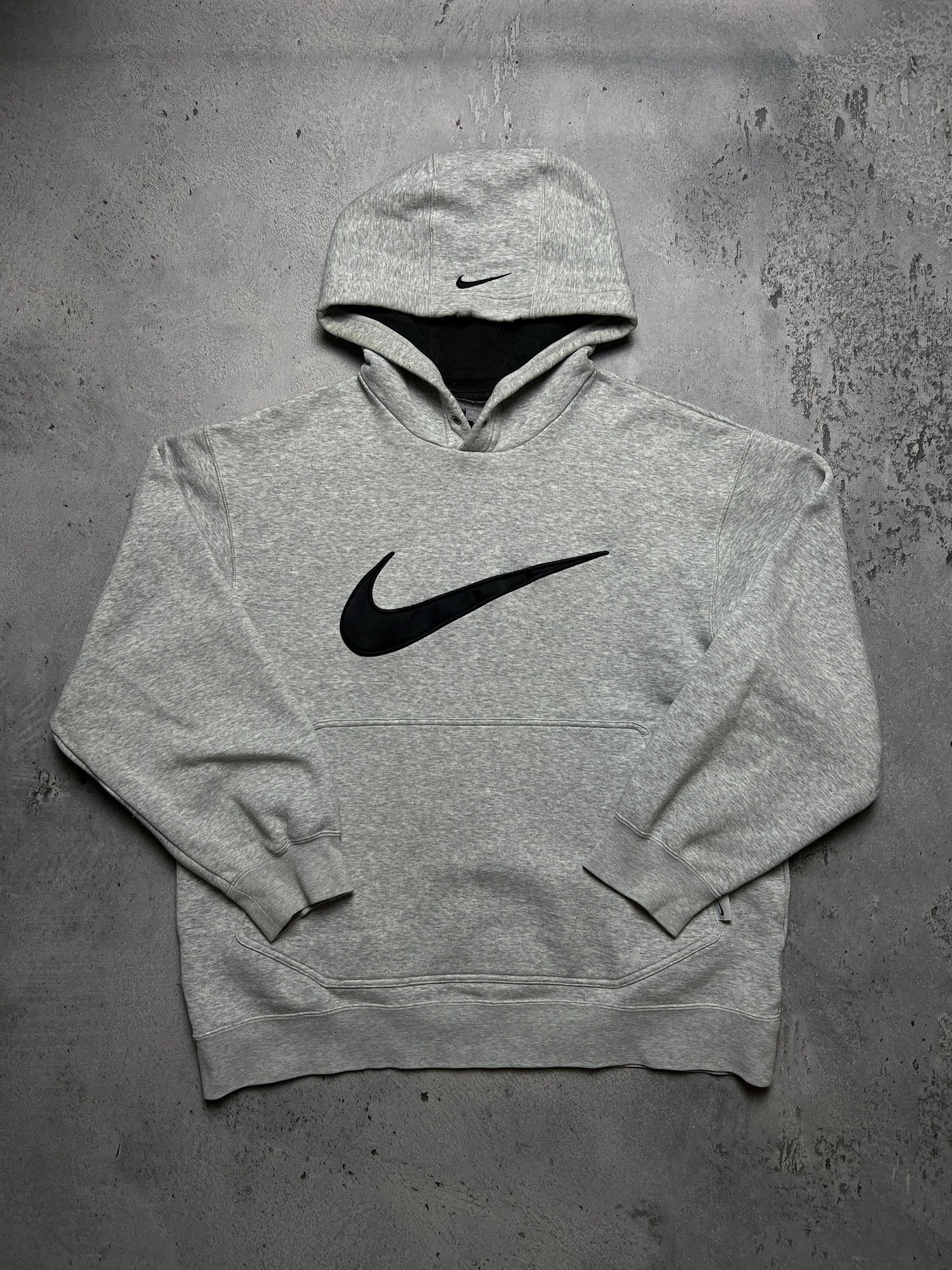 Nike Nike boxy fit vintage hoodie center swoosh logo spellout y2k Size US S / EU 44-46 / 1 - 1 Thumbnail