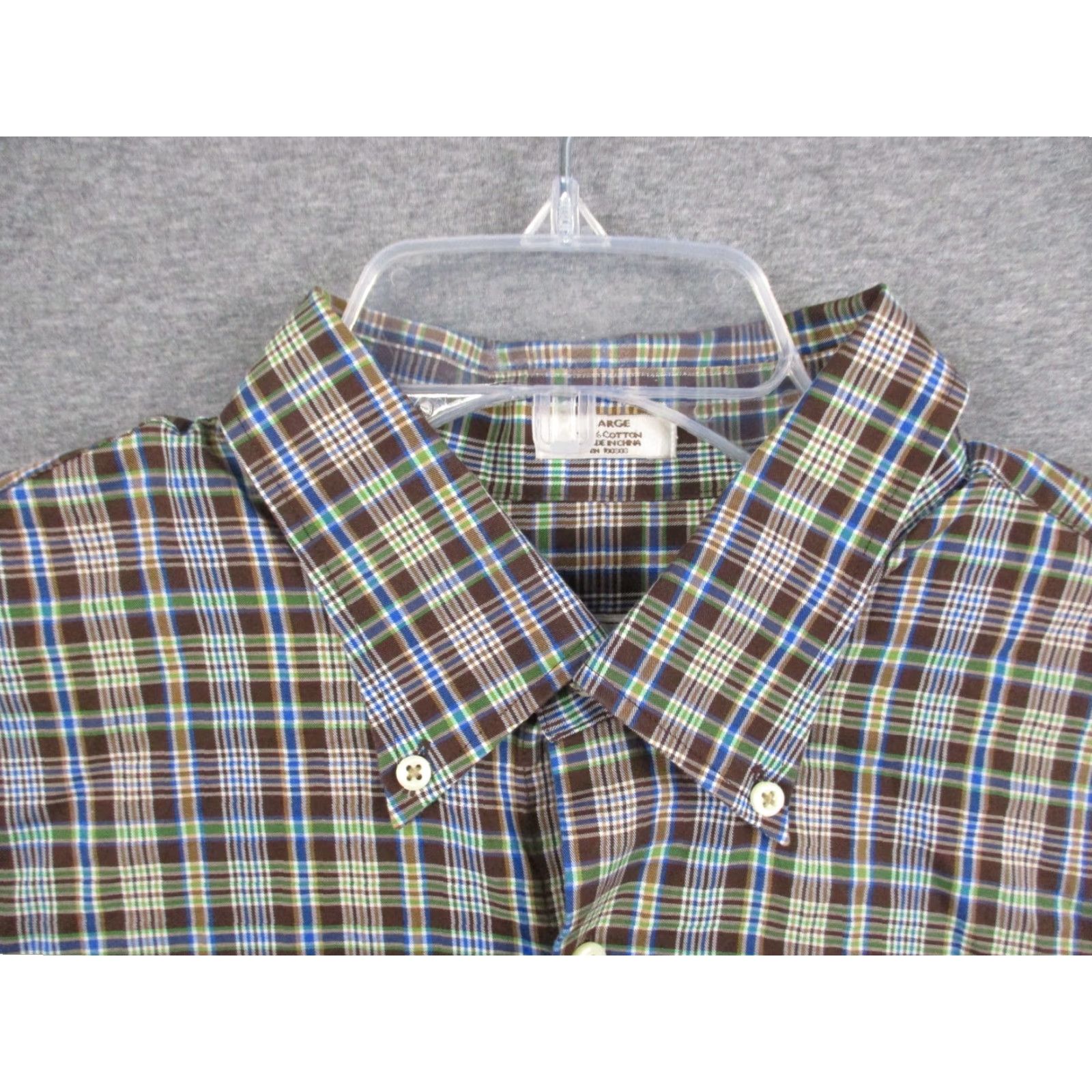 Peter Millar Peter Millar Shirt Large Mens 100% Cotton Plaid Multicolor Long Sleeve Shirt Size US L / EU 52-54 / 3 - 2 Thumbnail