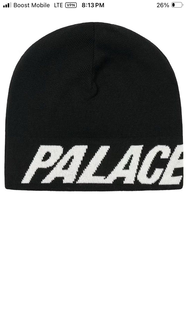 Palace Palace Smoked Nein Cuff Beanie Black | Grailed
