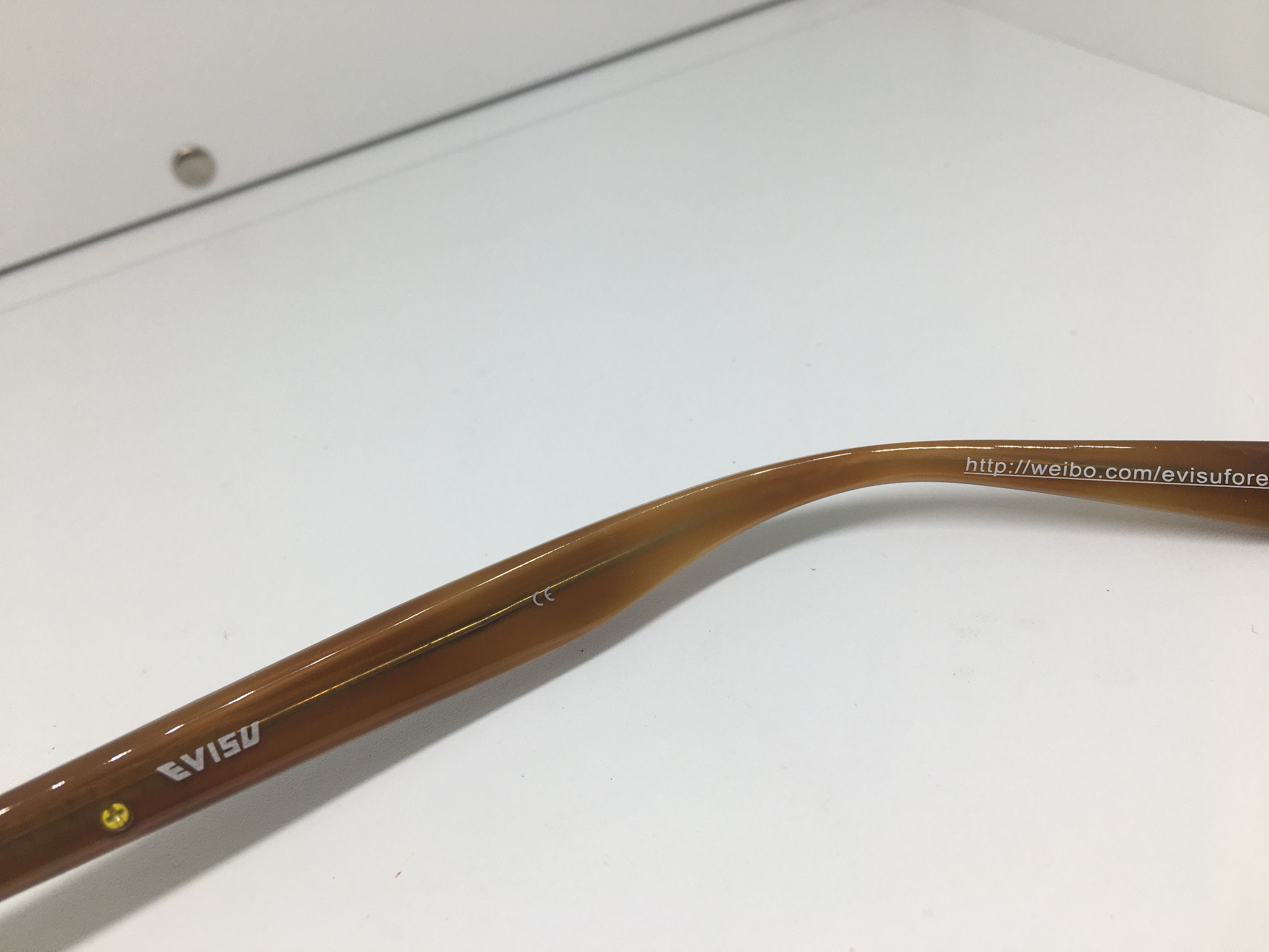 Evisu Evisu EV-0001 Browm Acetate Eyeglasses Frame Size ONE SIZE - 3 Thumbnail