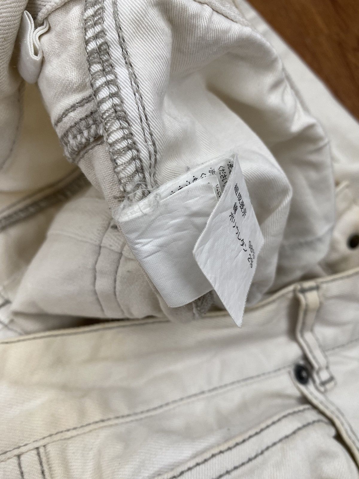 If Six Was Nine × Japanese Brand × semanticdesign Semantic design white mud max jeans Size US 34 / EU 50 - 6 Thumbnail