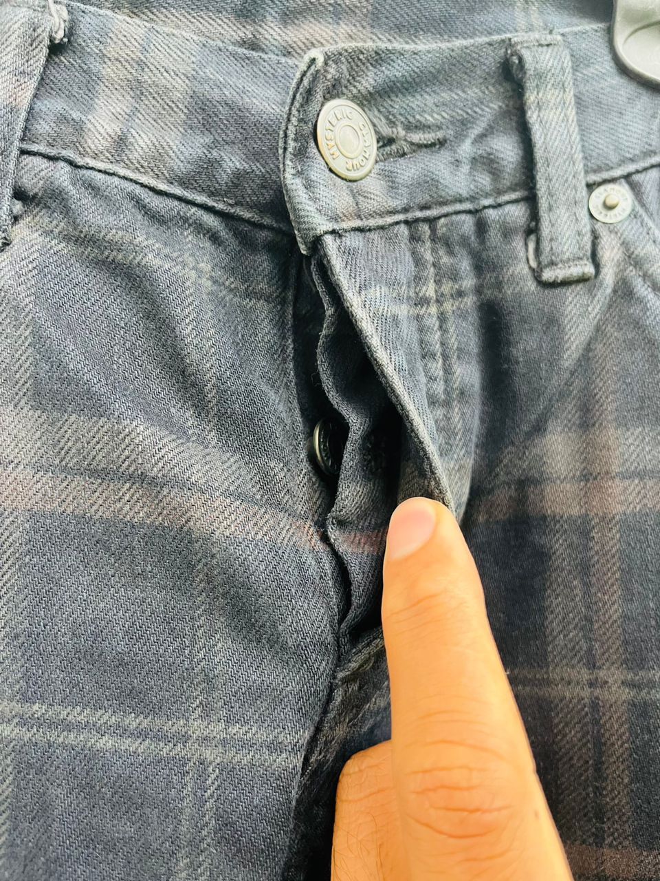 Hysteric Glamour Vintage HYSTERIC GLAMOUR Denim Trucker Size 31" - 10 Thumbnail