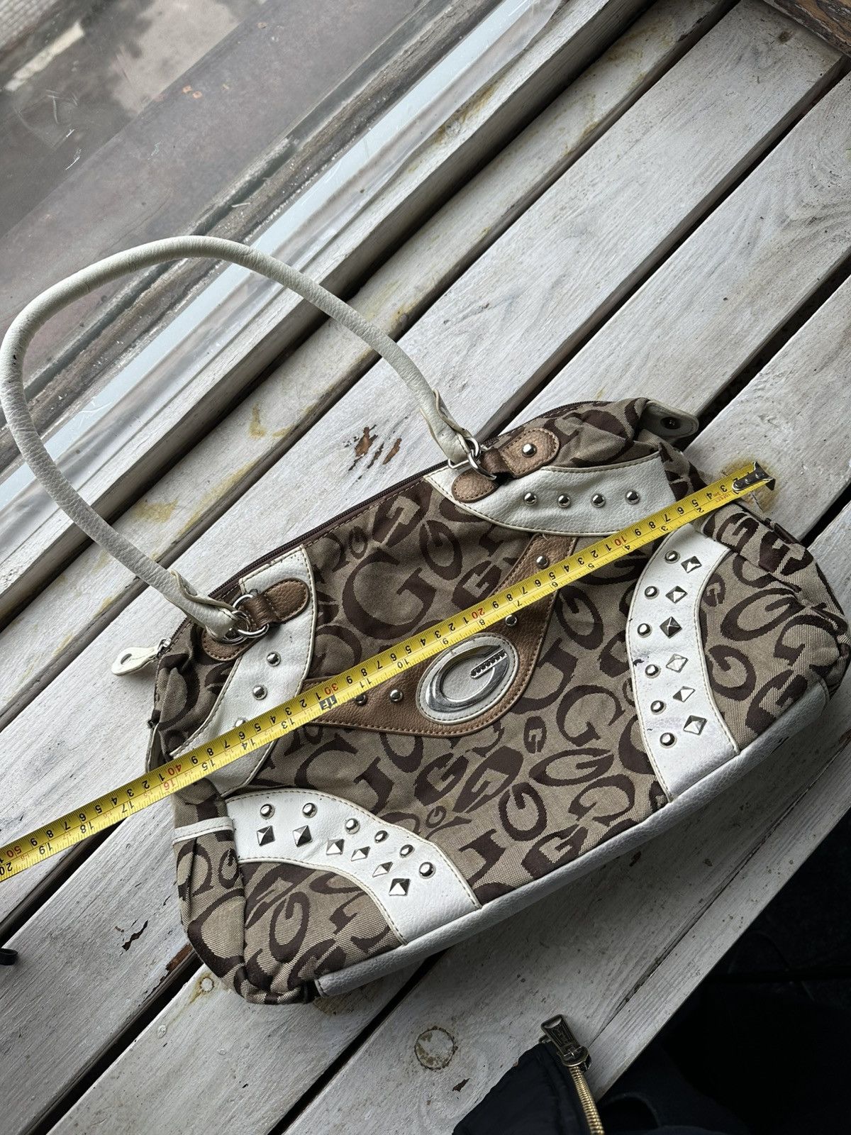 Guess × Vintage Rare🚨 Y2K Vintage GUESS Shoulder Bag Denim avant garde Size ONE SIZE - 10 Thumbnail