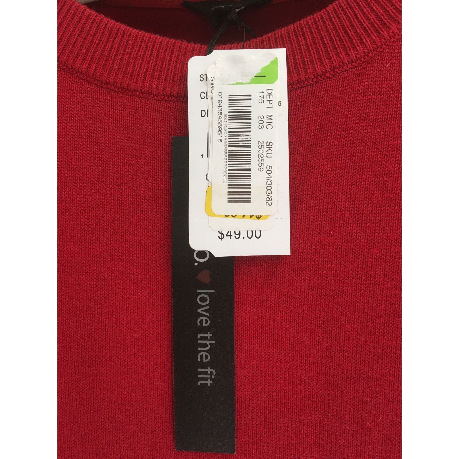 Other NWT Intro Love The Fit Medium Red Sweater Ribbed Hems Size M / US 6-8 / IT 42-44 - 4 Thumbnail
