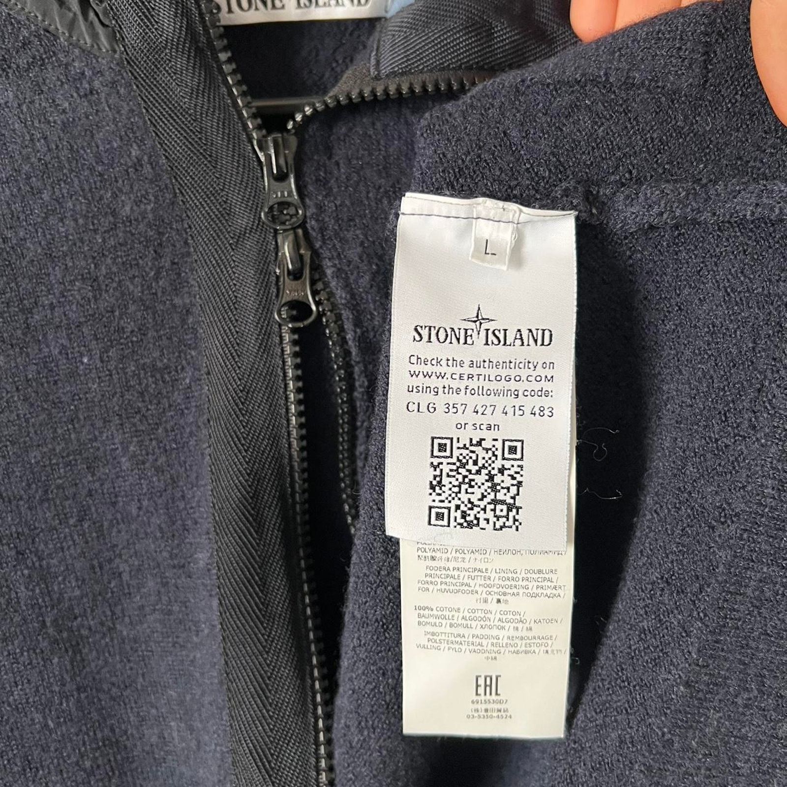 Stone Island Stone island wool zip up Size US L / EU 52-54 / 3 - 8 Thumbnail