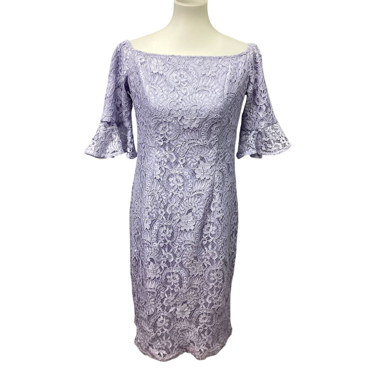 Nanette Lepore Size 10 Overlay Off Shoulder BodyCon Dress - stein-coach.com