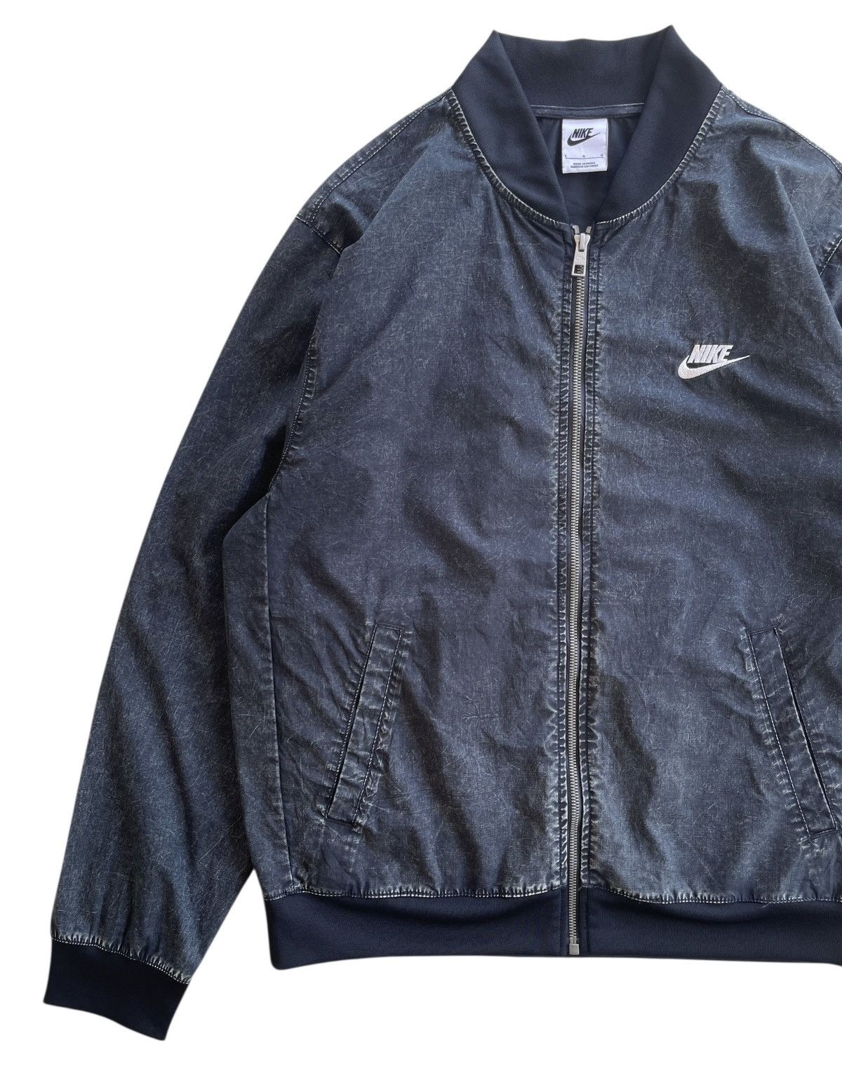 Nike Nike Big Swosh Washed Bomber Jacket Size US L / EU 52-54 / 3 - 9 Thumbnail