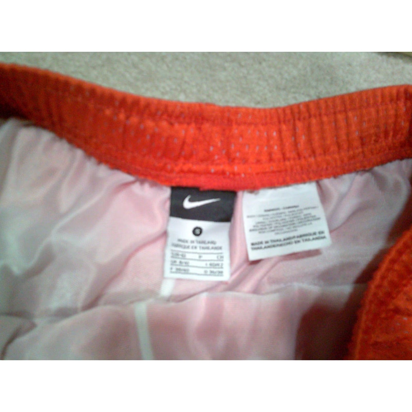 Nike Nike Basketball Shorts Womens Small Orange Y2K Size 28" / US 6 / IT 42 - 6 Thumbnail