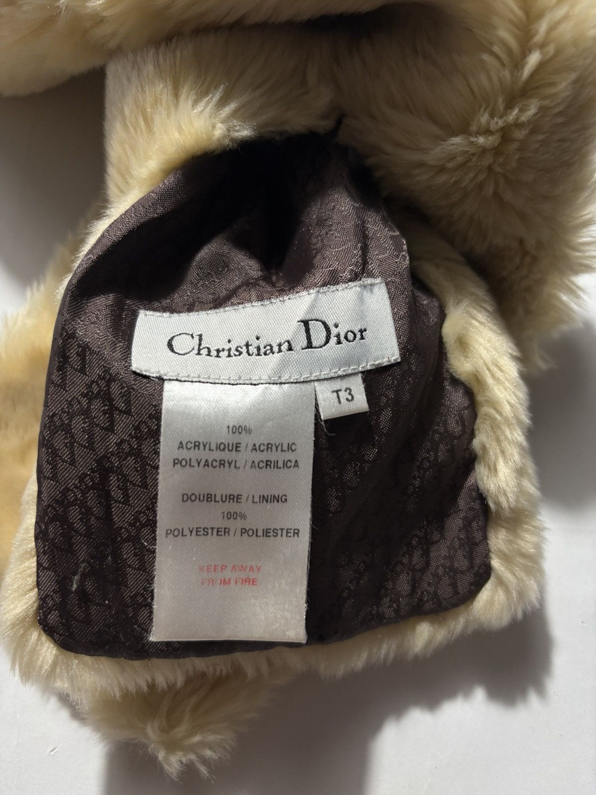 Dior 2000’S ERA ARCHIVE CHRISTIAN DIOR FAUX FUR COLLAR SCARF Size ONE SIZE - 5 Thumbnail