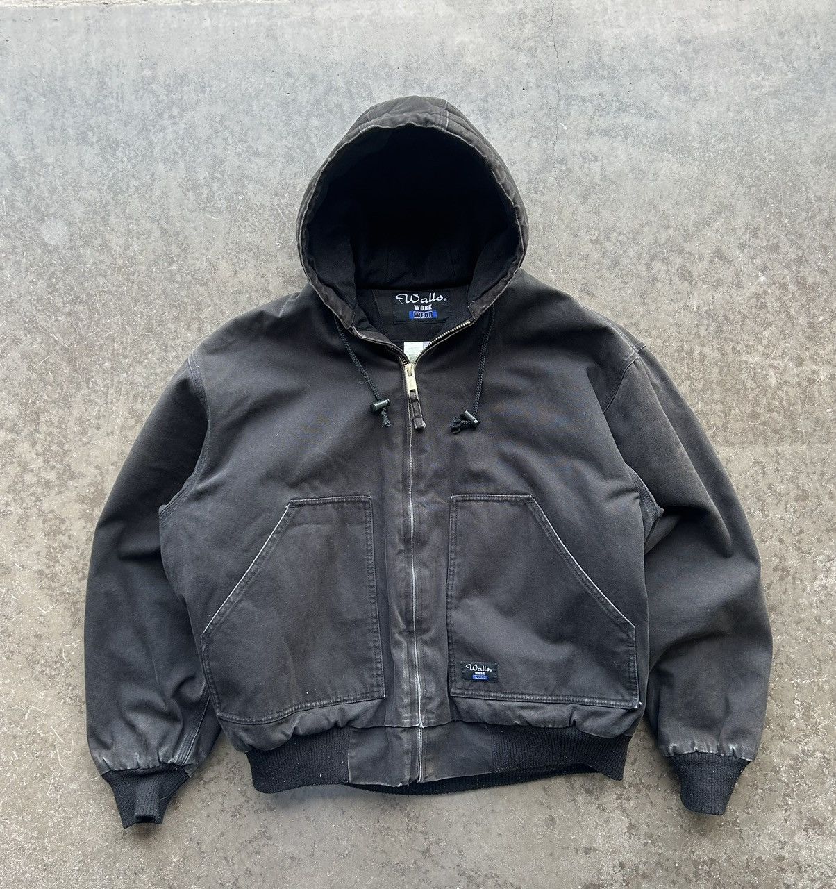 image of Vintage x Walls Faded Black Walls Workwear Jacket, Men's (Size Large)