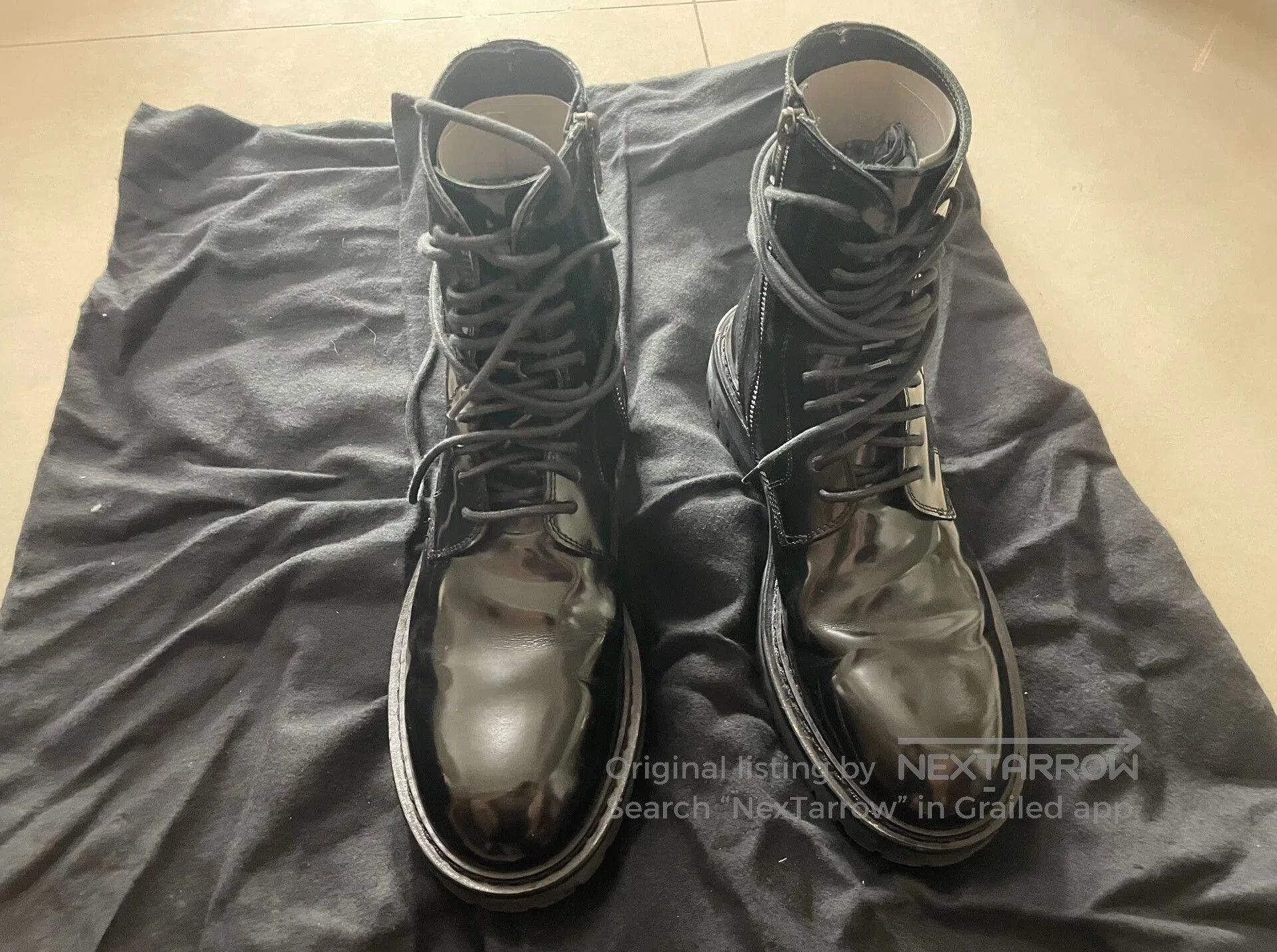 Ann Demeulemeester Ann Demeulemeester Military Boots. Size US 8.5 / EU 41-42 - 3 Thumbnail
