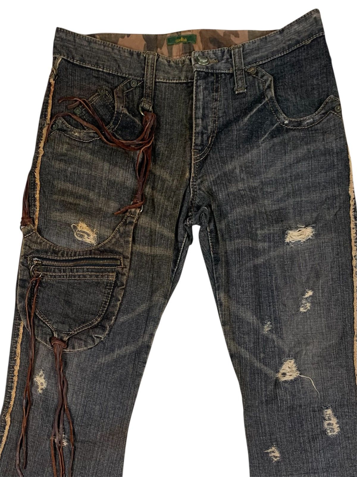 Obelisk 2000s OBELISK Gun Holster Western Flare Jeans Size US 32 / EU 48 - 8 Thumbnail