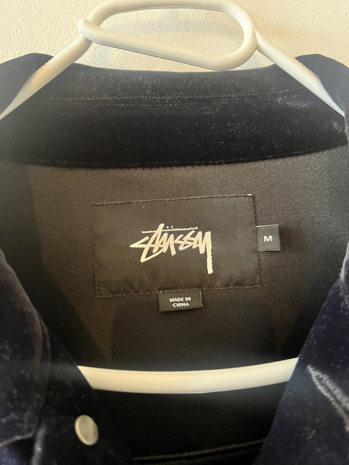 Stussy Stüssy Velvet Trucker Jacket Petrol Blue Size M Size US M / EU 48-50 / 2 - 2 Thumbnail