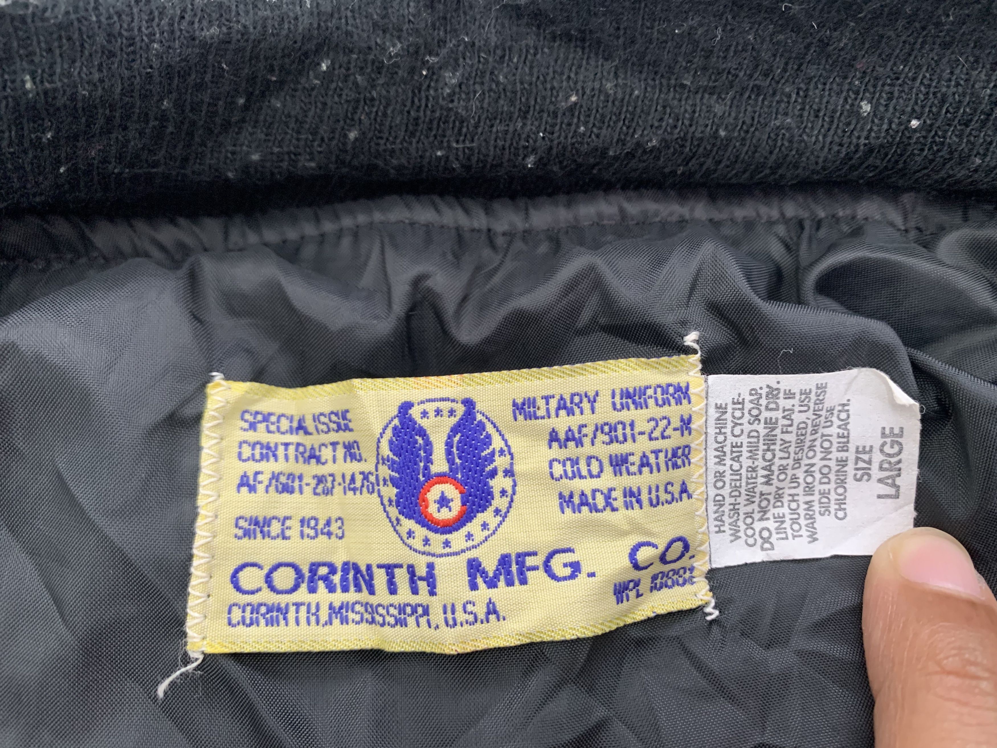 Vintage Vtg Corinth Mfg Co Military Bomber Like Jacket Ideal Zipper Size US L / EU 52-54 / 3 - 16 Thumbnail