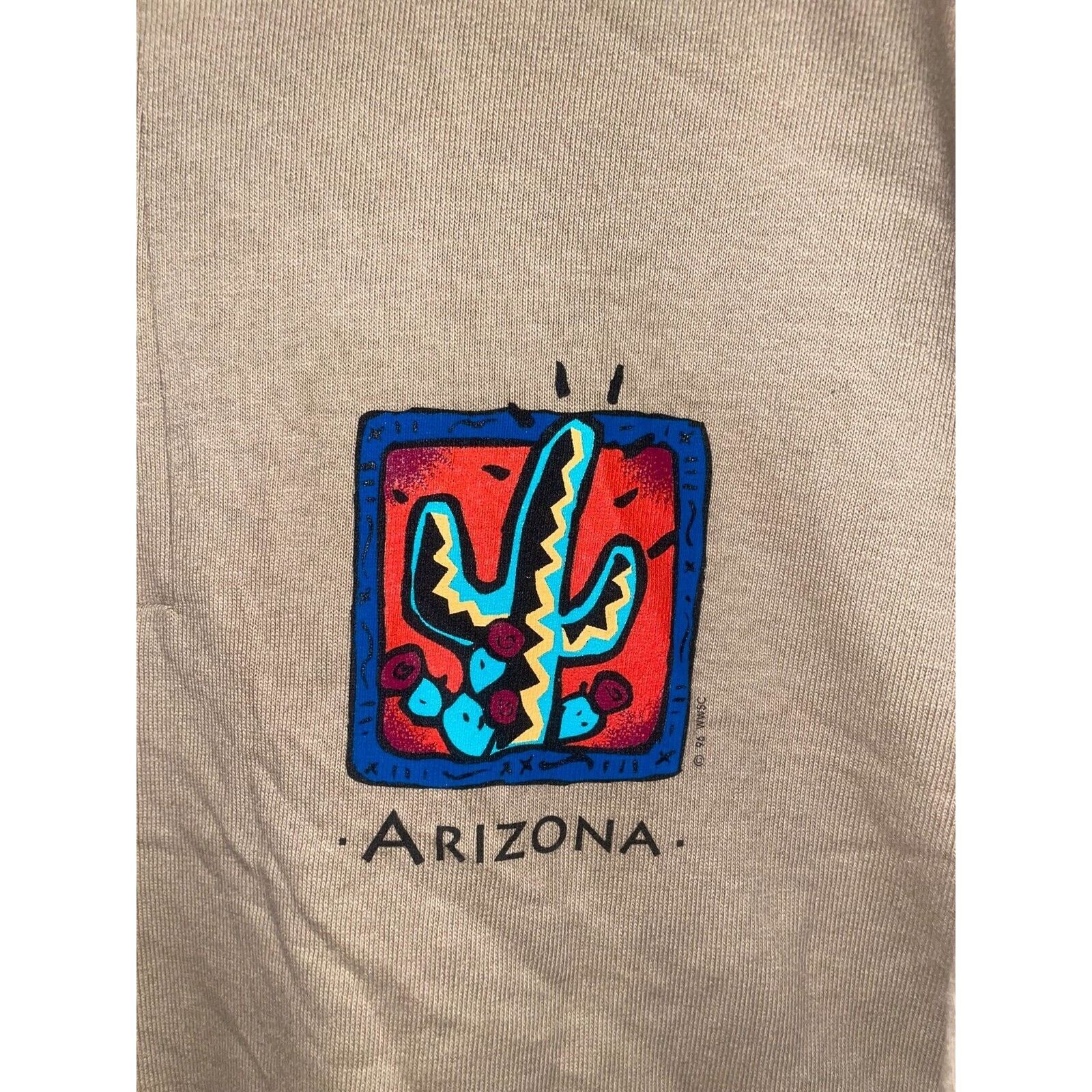 Anvil Vintage Arizona Long Sleeve Shirt Brown 90s VTG Large 90s Size US L / EU 52-54 / 3 - 3 Thumbnail