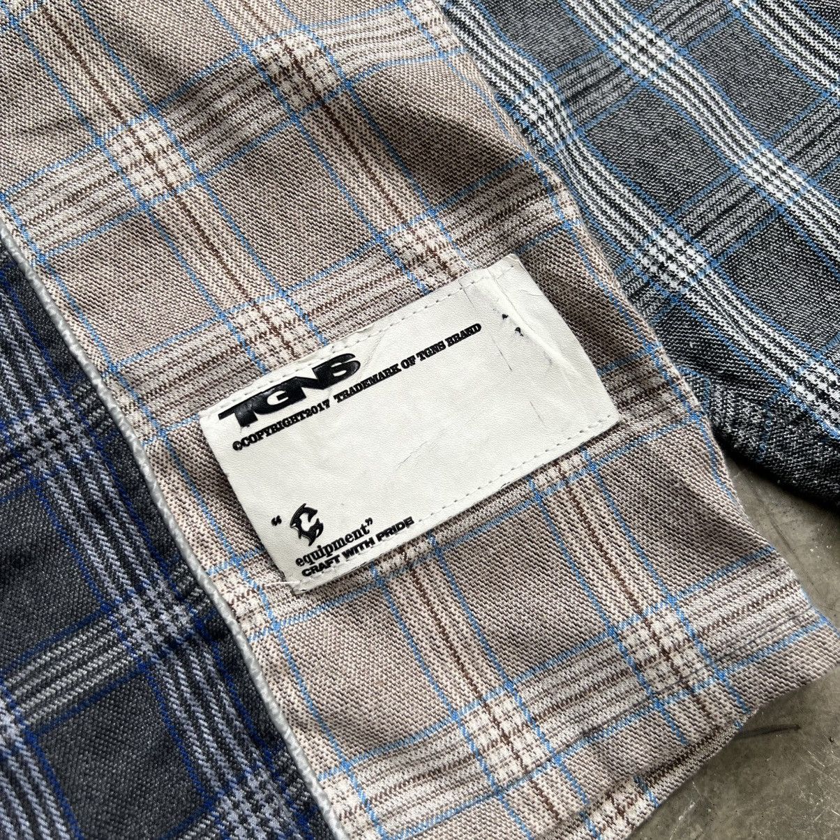 Needles TGNS Needles Style Patchwork Boxy Fit Longsleeve Shirt Size US S / EU 44-46 / 1 - 7 Thumbnail