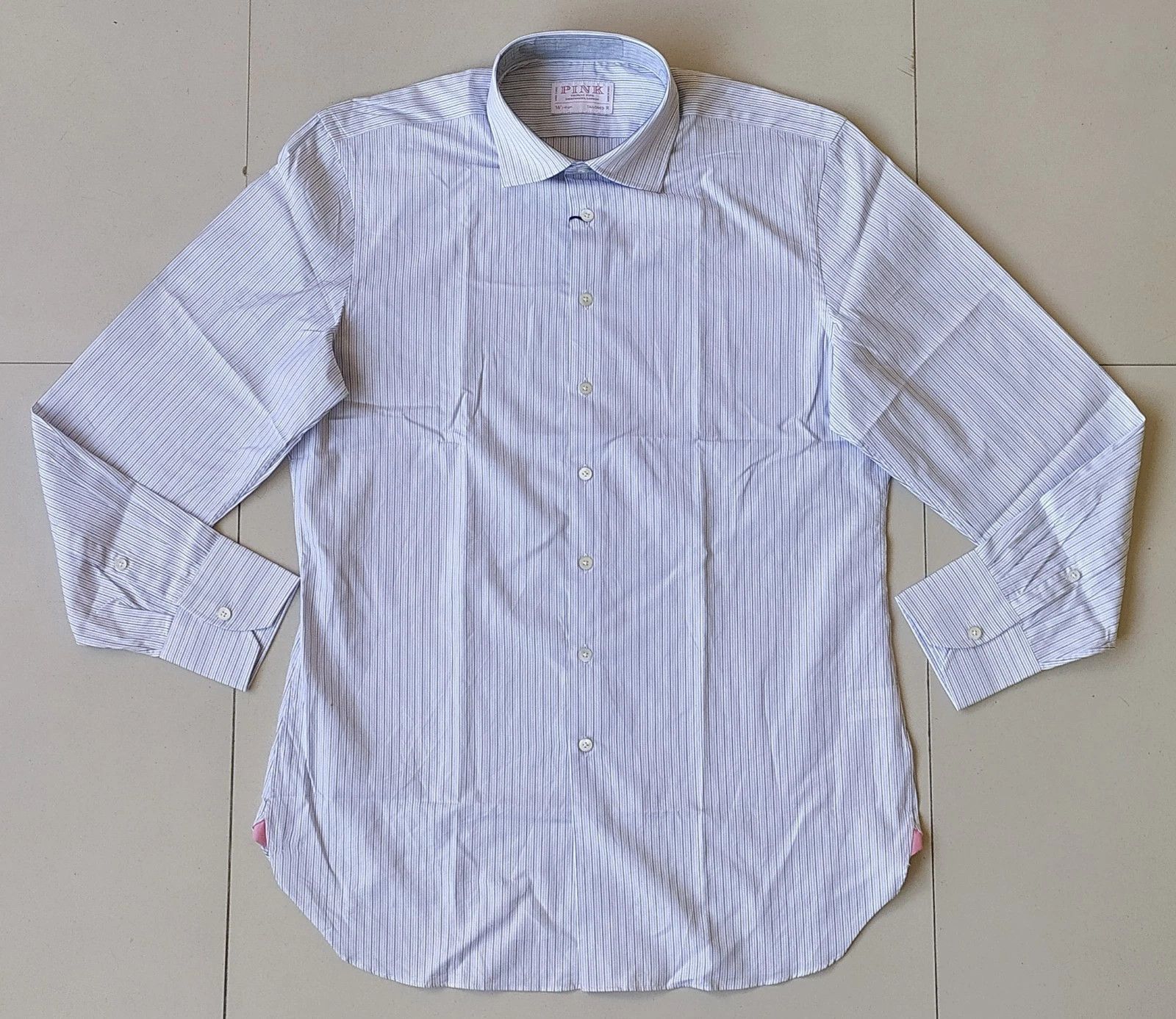 Thomas Pink Thomas Pink Journey Regent Stripe Shirt Free Shipping T/17 Size US M / EU 48-50 / 2 - 3 Thumbnail
