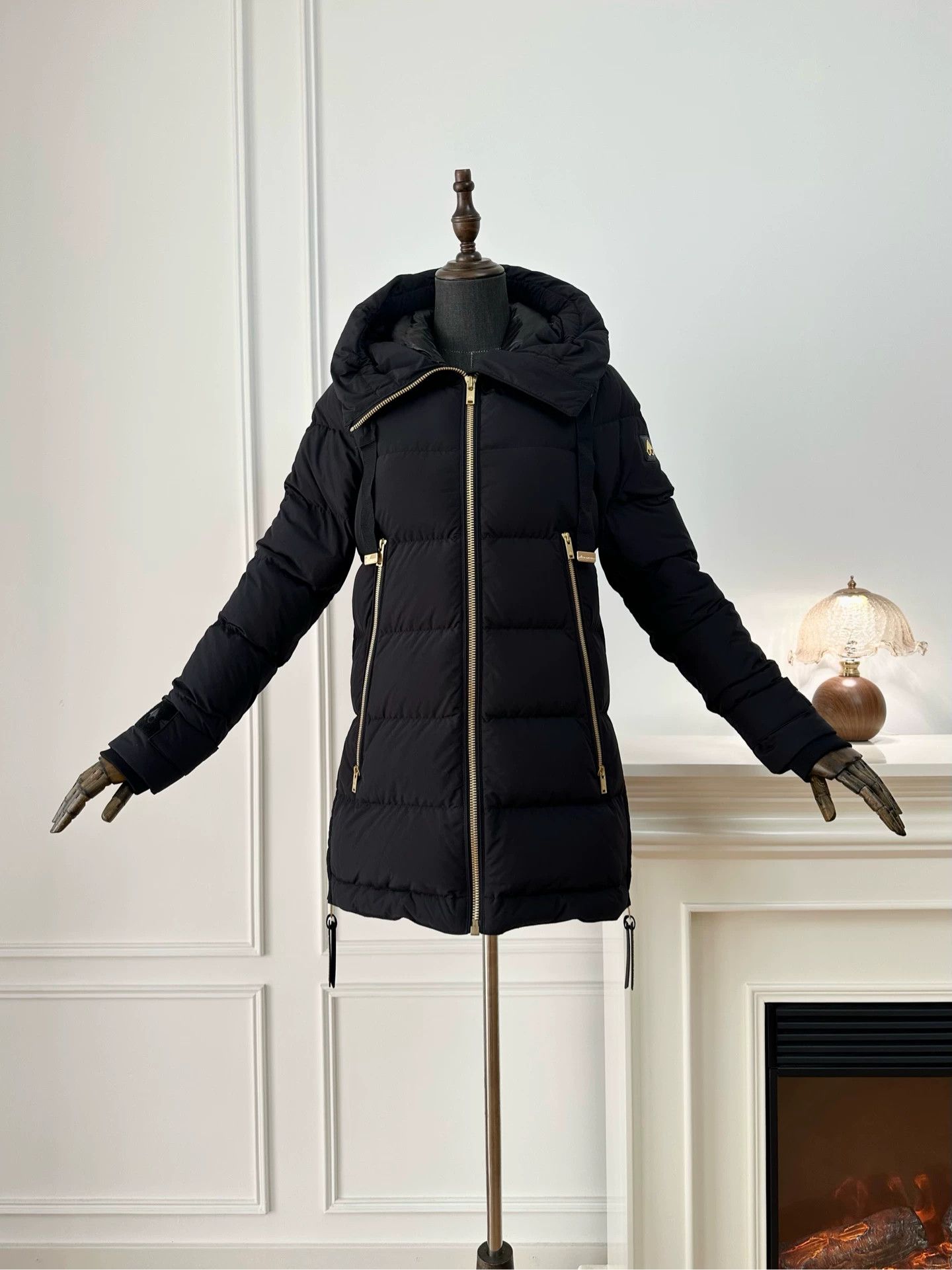 Moose Knuckles Moose Knuckles Black Mid-Length Down Jacket XS Size XS / US 0-2 / IT 36-38 - 1 Thumbnail