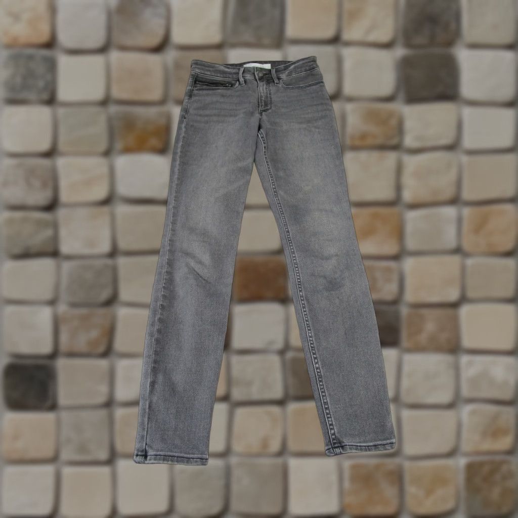 Athleta VINTAGE Athleta Womens Jeans Skinny Mid Rise 4 Gray Denim 2010s Size 27" / US 4 / IT 40 - 1 Thumbnail