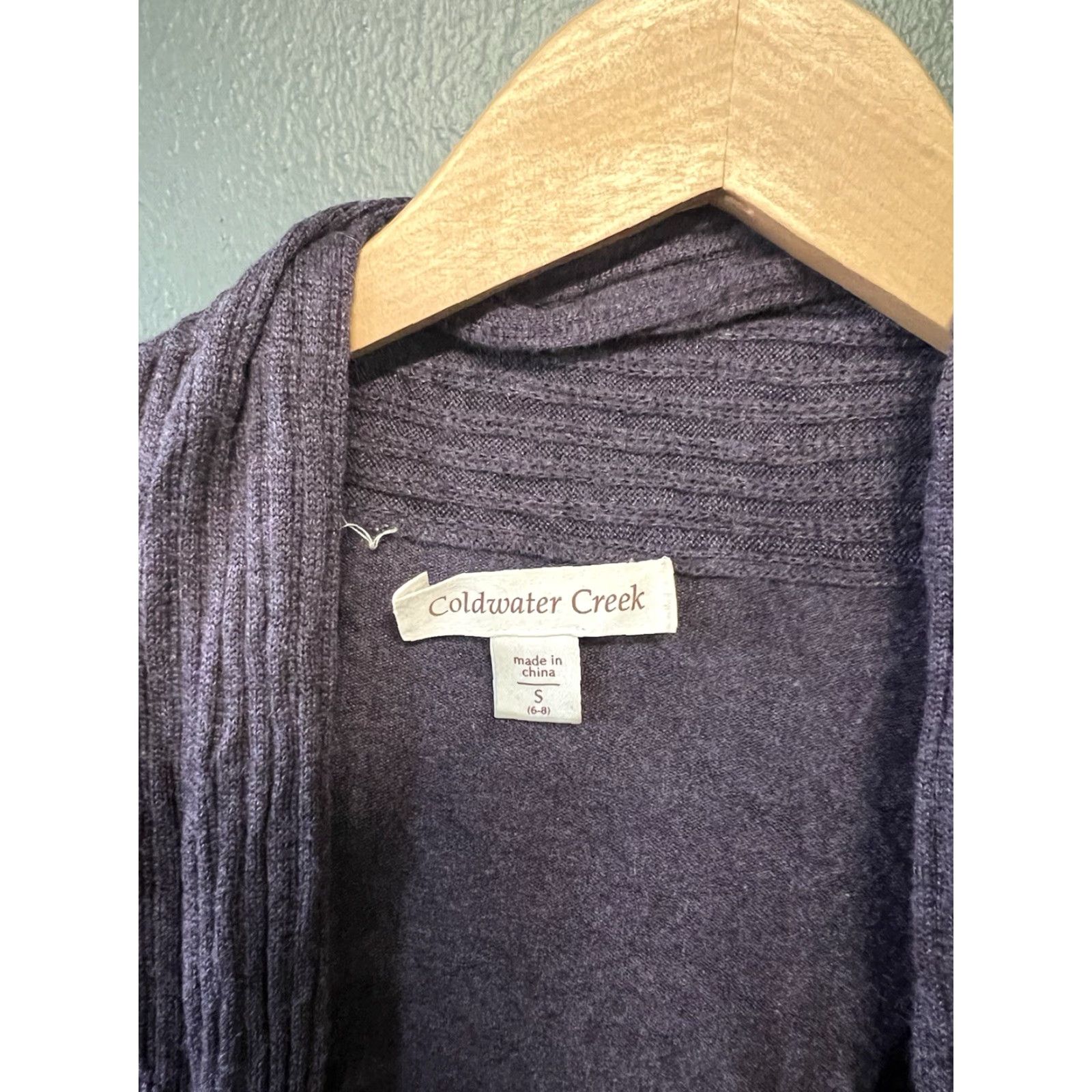 Coldwater Creek Coldwater Creek Womens Purple Knit Cardigan Sweater Size S Size S / US 4 / IT 40 - 3 Thumbnail