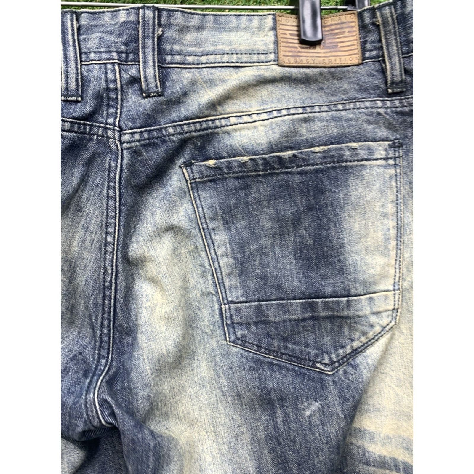Jordan Craig VINTAGE Jordan Craig Jeans Mens 38x32 Tapered Distressed Denim Hip Hop Rock Grunge City Size US 38 / EU 54 - 3 Thumbnail