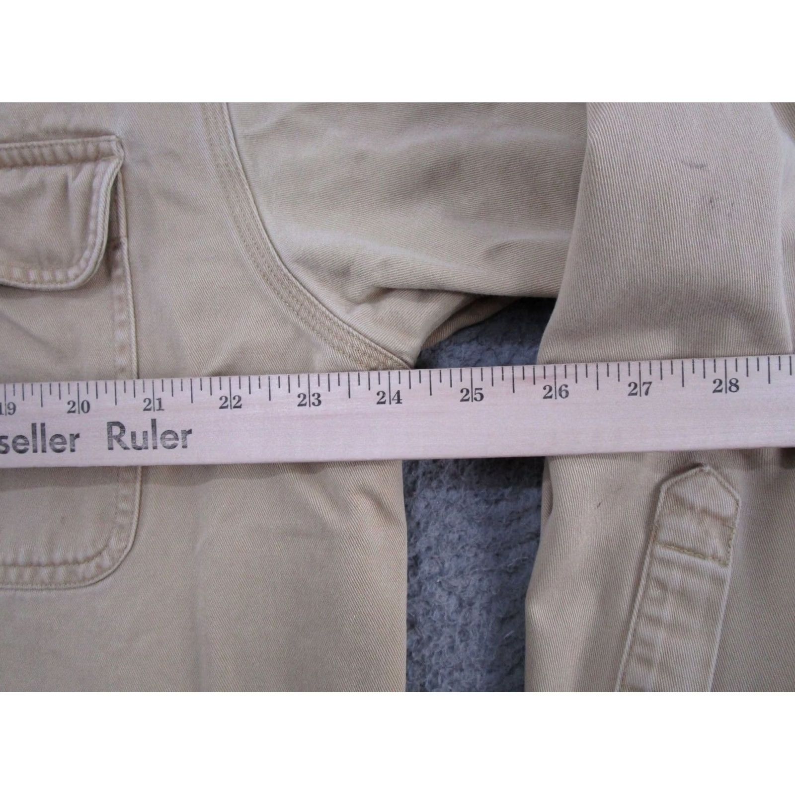 Carhartt VINTAGE Carhartt S09SRW Canvas Work Shirt Long Sleeve Button Sandstone Size L Mens Size US L / EU 52-54 / 3 - 7 Thumbnail