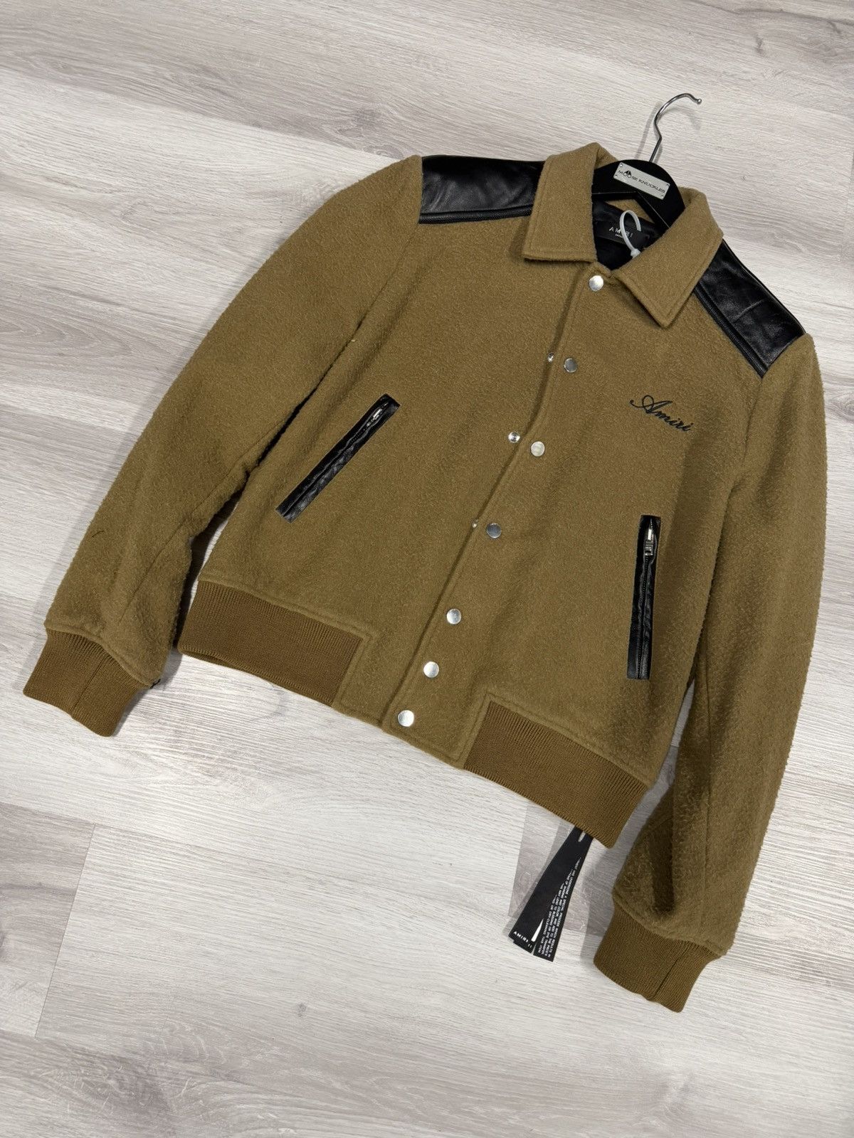 Amiri Western Varsity Jacket Carmine