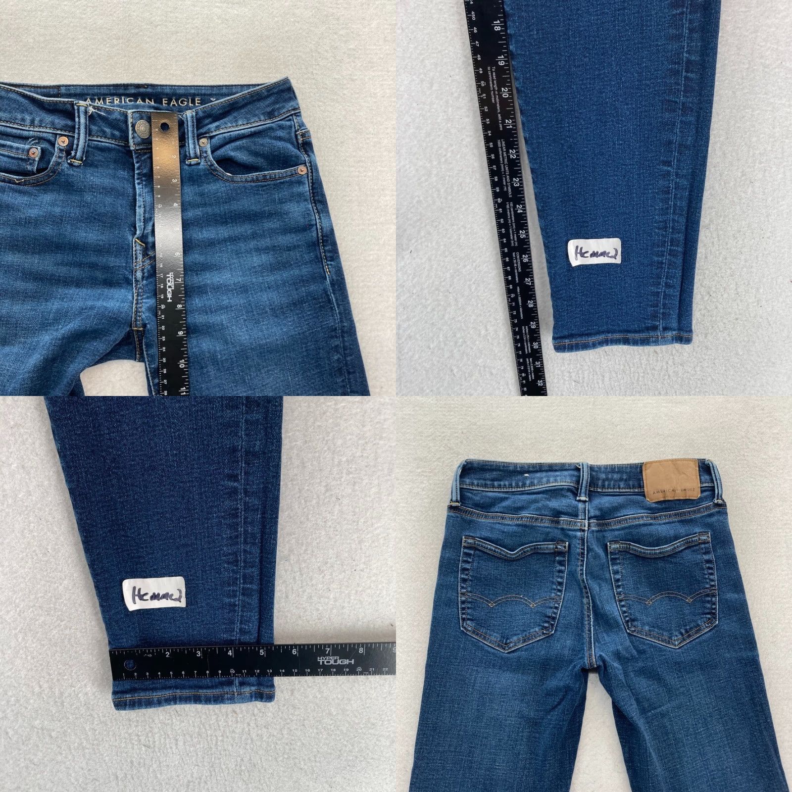 American Eagle Outfitters American Eagle Outfitters Skinny Jeans Mens 28x30 Dark Wash Blue Stretch Denim Low Rise Jeans Size US 28 / EU 44 - 8 Thumbnail
