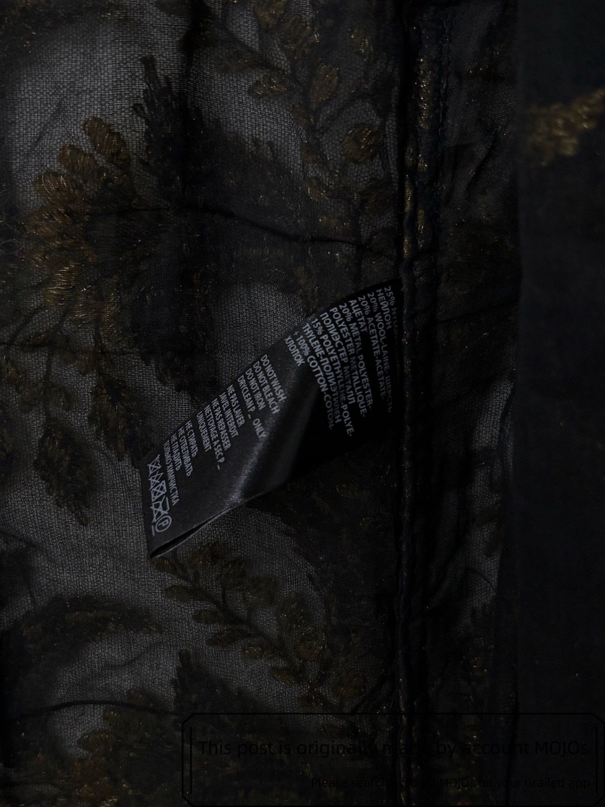 Ann Demeulemeester Sz S Ann Demeulemeester 15SS Runway Wheat Stitches Jacket Size US S / EU 44-46 / 1 - 9 Thumbnail