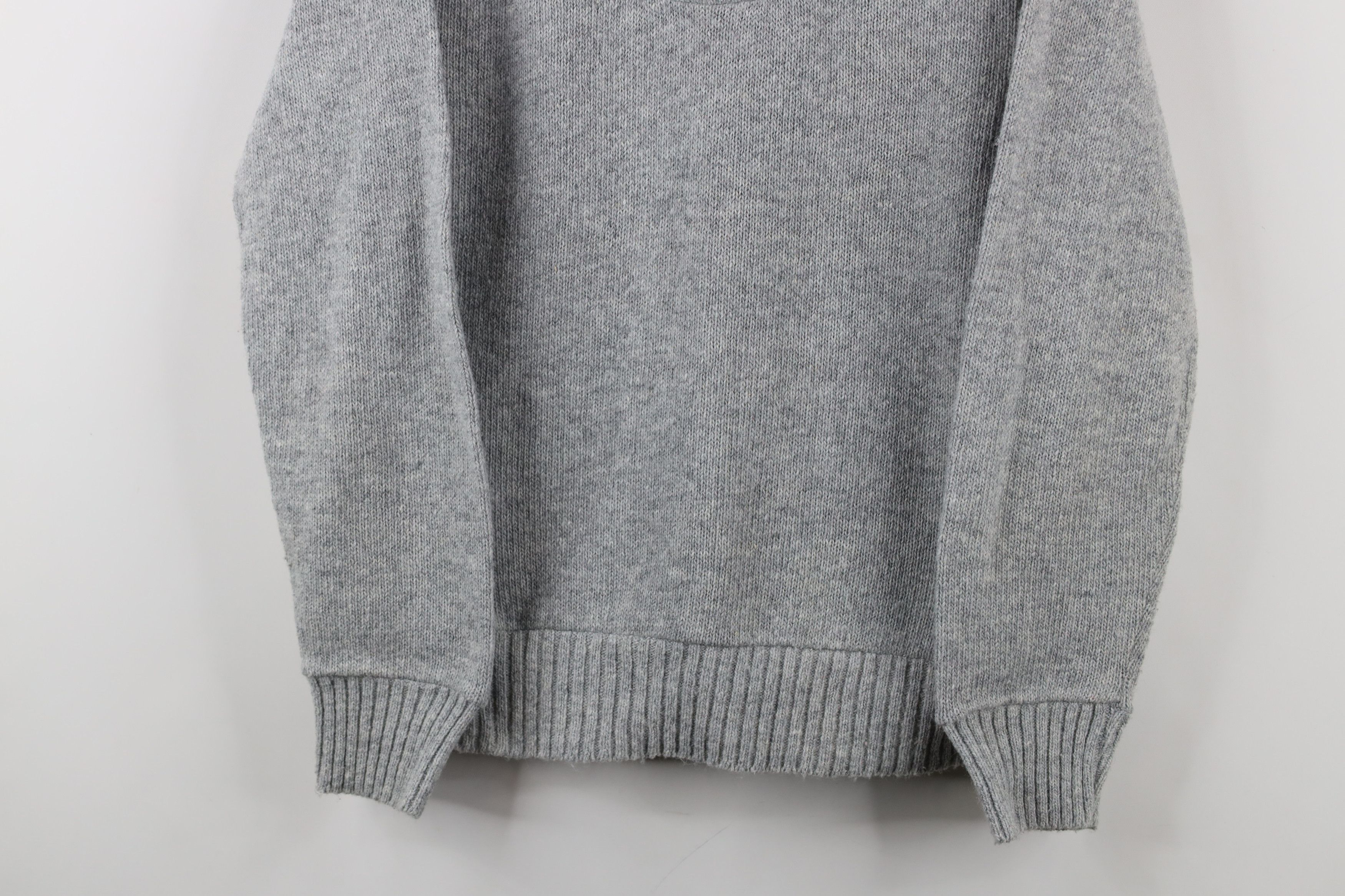 Vintage Vintage 70s Streetwear Knit Henley Sweater Heather Gray USA Size US M / EU 48-50 / 2 - 3 Thumbnail