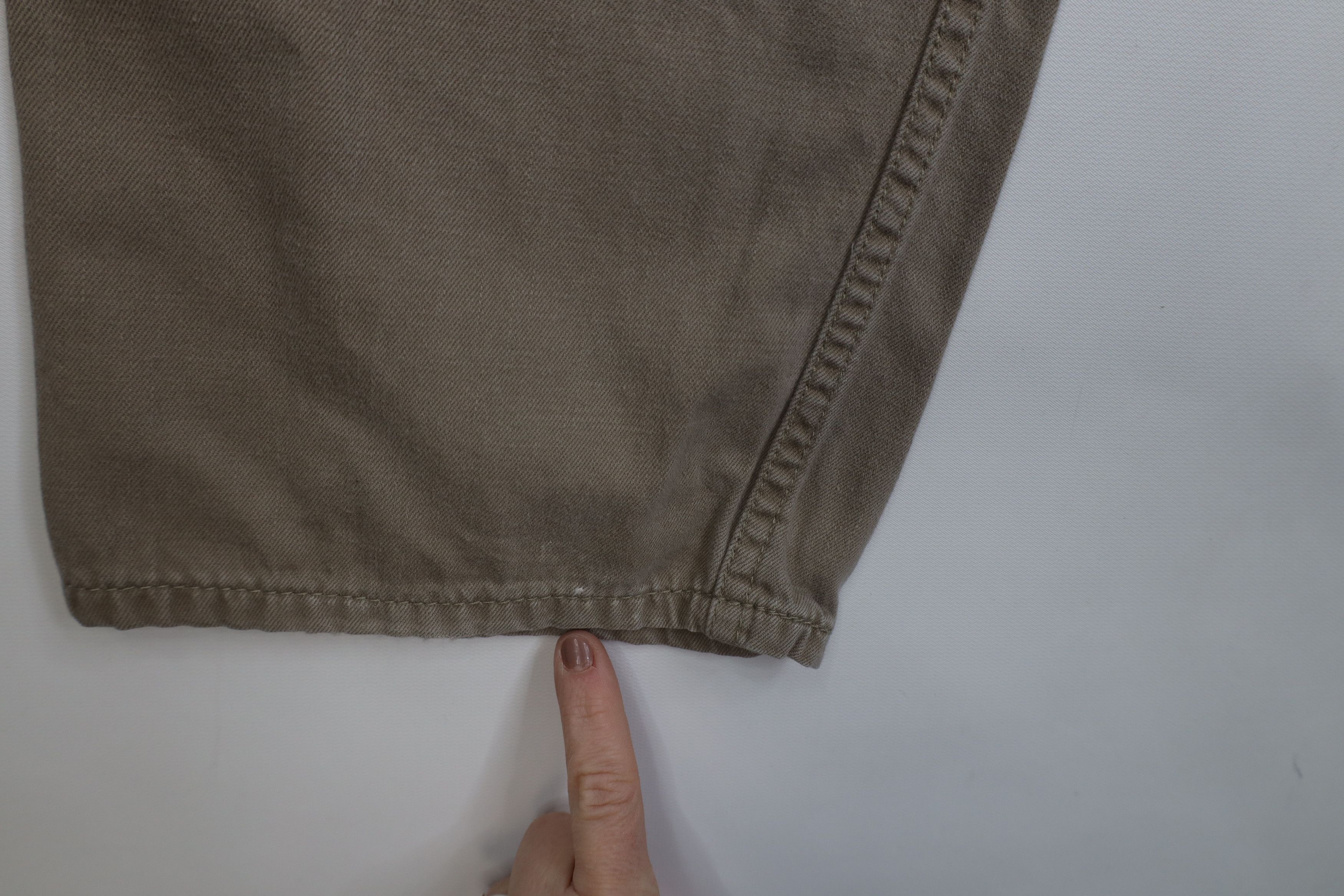 Levi's Vintage Y2K Levis 505 Regular Straight Leg Denim Jeans Beige Size US 36 / EU 52 - 13 Thumbnail