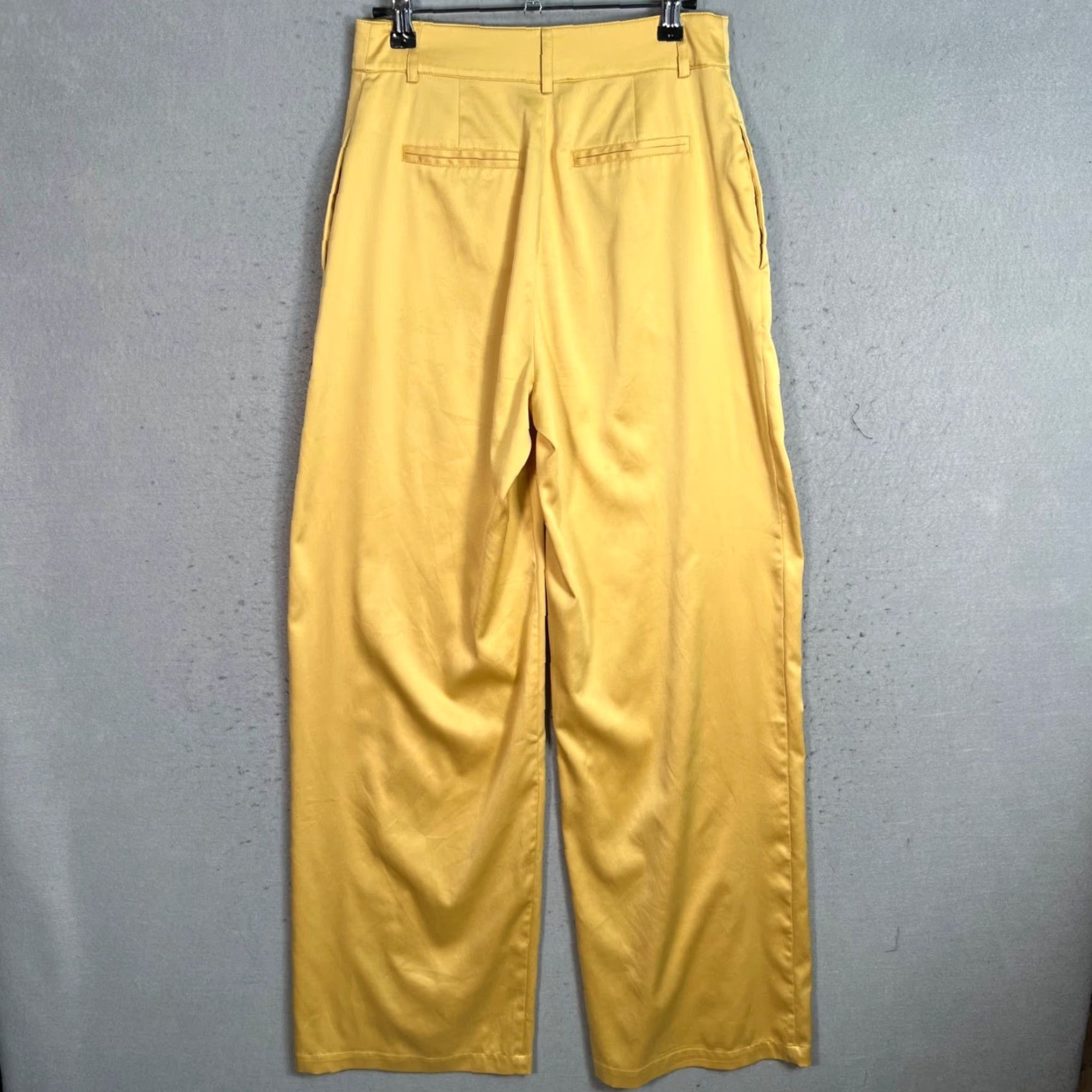 Vintage VINTAGE Danielle Bernstein Yellow Wide-Leg Pants Womens Size 26 In Waist Dress Pants Women Size 26" / US 2 / IT 38 - 2 Thumbnail