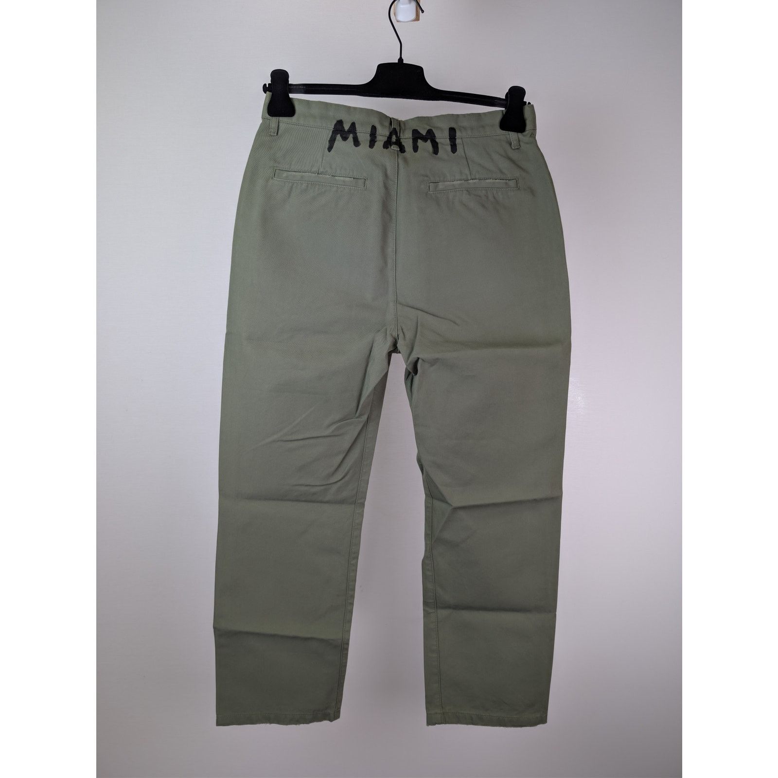 Palm Angels o1rshd1 Seasonal Logo Chino Pants in Military / Black Size US 36 / EU 52 - 16 Thumbnail