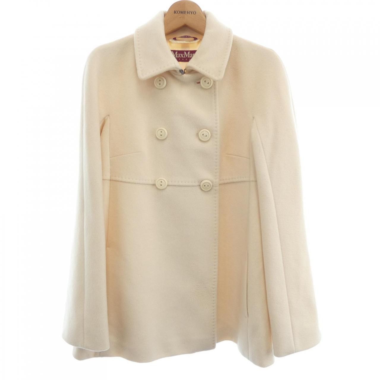 Max Mara Max Mara Max Mara Studio Wool Coat Textile Outerwear DUTY FREE for USA Size ONE SIZE - 1 Thumbnail