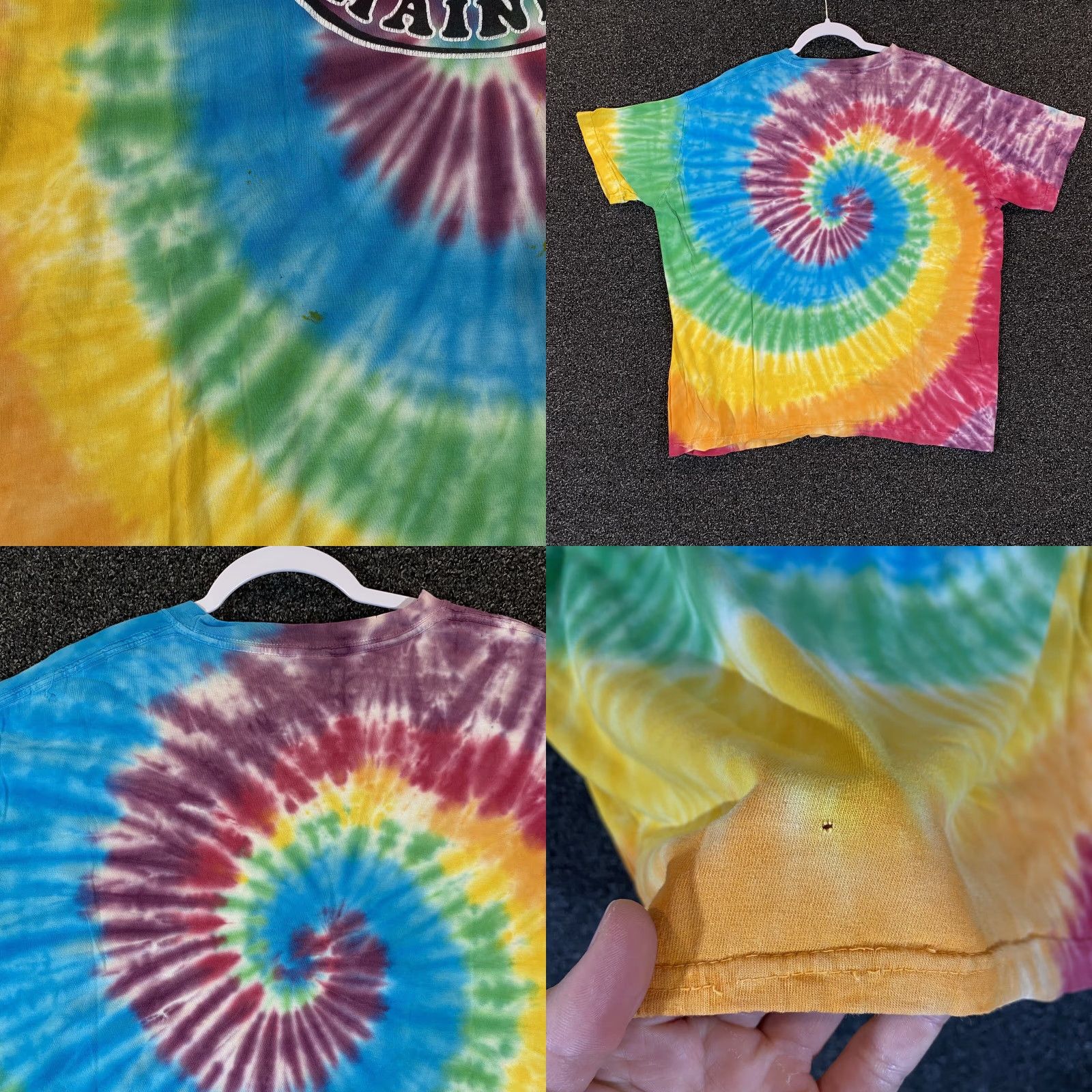 Vintage Portland Maine Shirt Mens Large Tie Dye Tee Short Sleeve Y2K Logo T-Shirt Art forms Size US L / EU 52-54 / 3 - 8 Thumbnail