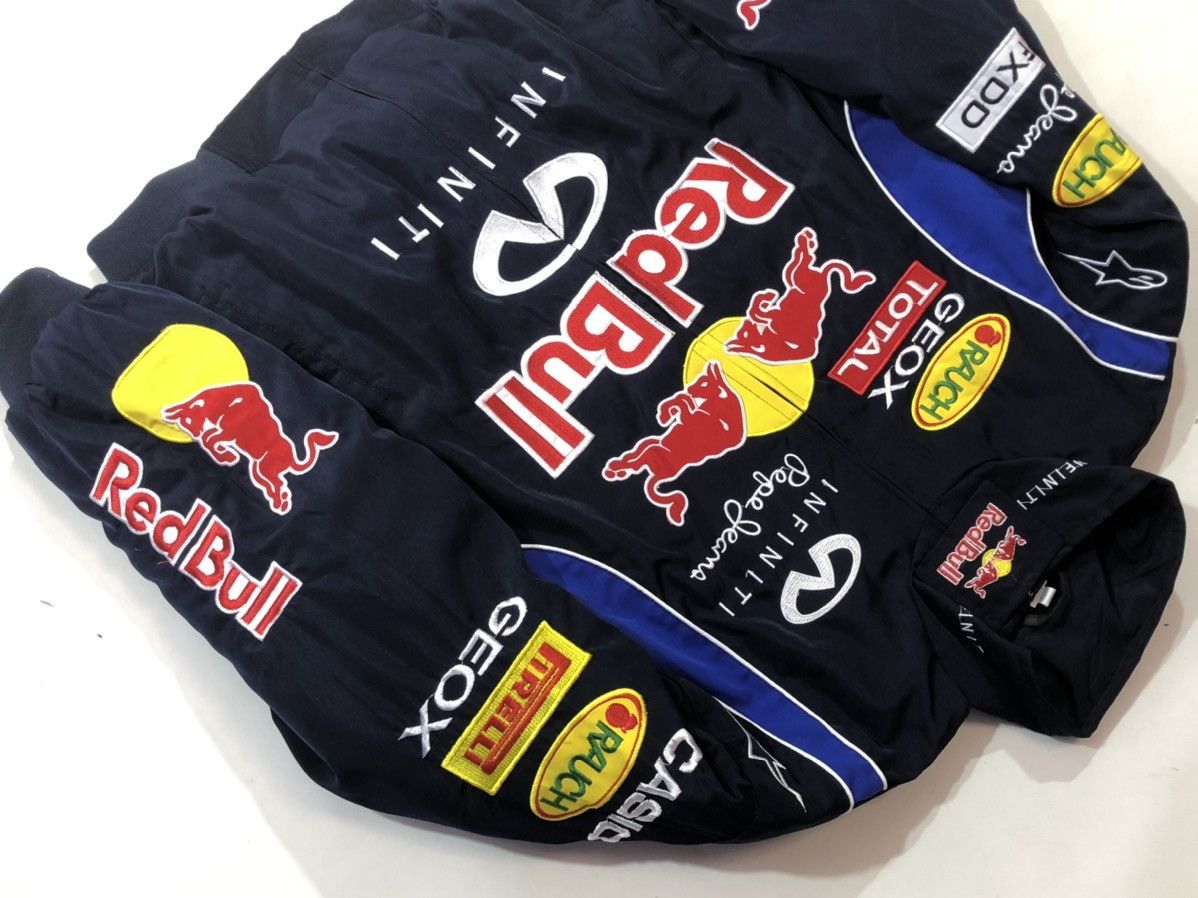 Ferrari × Red Bull × Vintage Red Bull Auto Moto Motorcycle Jacket Racing Size US L / EU 52-54 / 3 - 9 Thumbnail