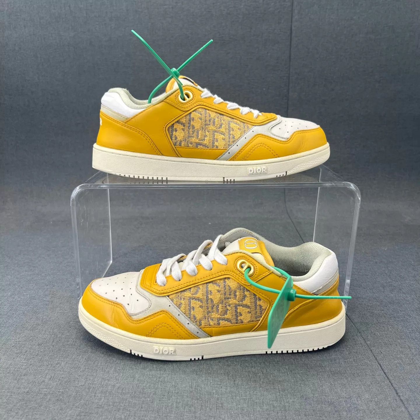Dior Dior B27 white yellow 39 sneakers Size US 8.5 / IT 38.5 - 2 Thumbnail