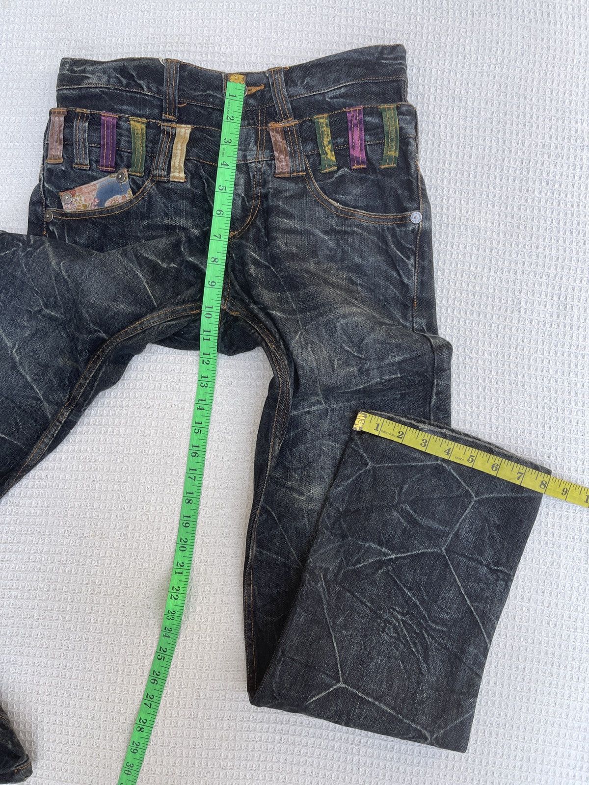 Hysteric Glamour Last Drop🔥Rare🔥NYLAUS Double Waist Japanese Style Jeans Size US 31 - 11 Thumbnail