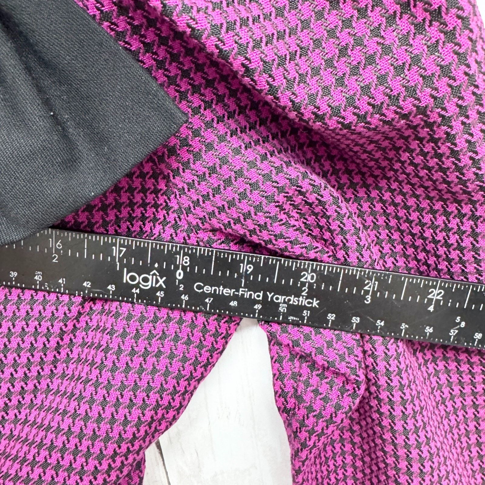 Vintage Vtg Jacket Women Chest 39" Houndstooth Long Sleeve Blazer Size L / US 10 / IT 46 - 4 Thumbnail