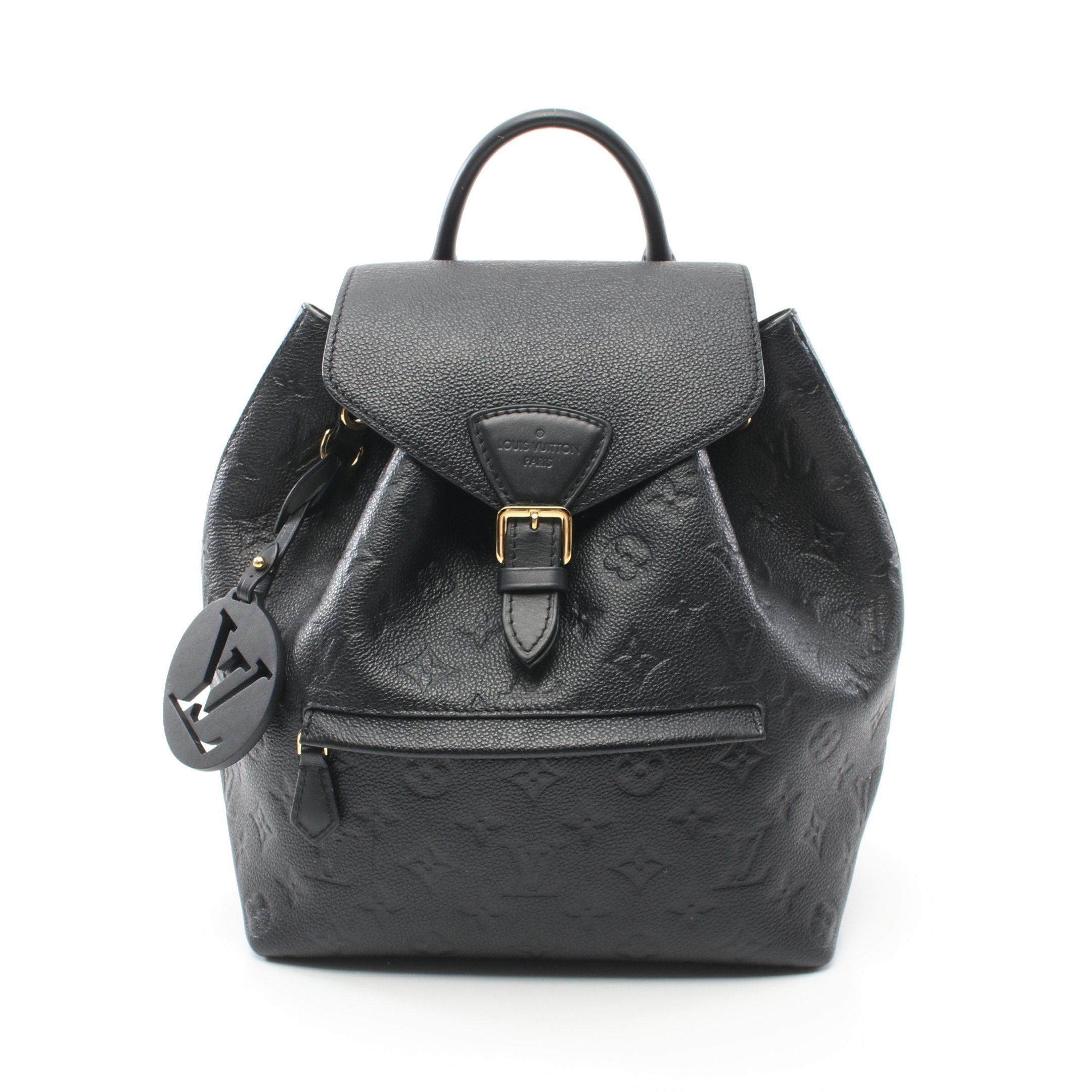 Louis Vuitton Louis Vuitton Montsouris Pm Monogram Empreinte Noir Backpack Rucksack Leather Black Size ONE SIZE - 1 Thumbnail