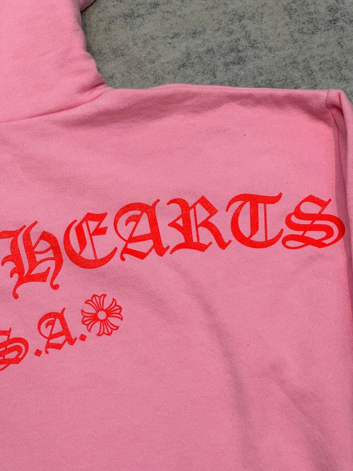 Chrome Hearts Chrome Hearts USA Script Logo Pink Pullover hoodie Size L / US 10 / IT 46 - 3 Thumbnail