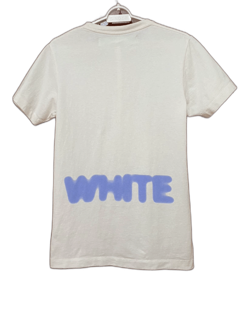 Vetements offwhite blue print short sleeve tee Size US XXS / EU 40 - 1 Thumbnail