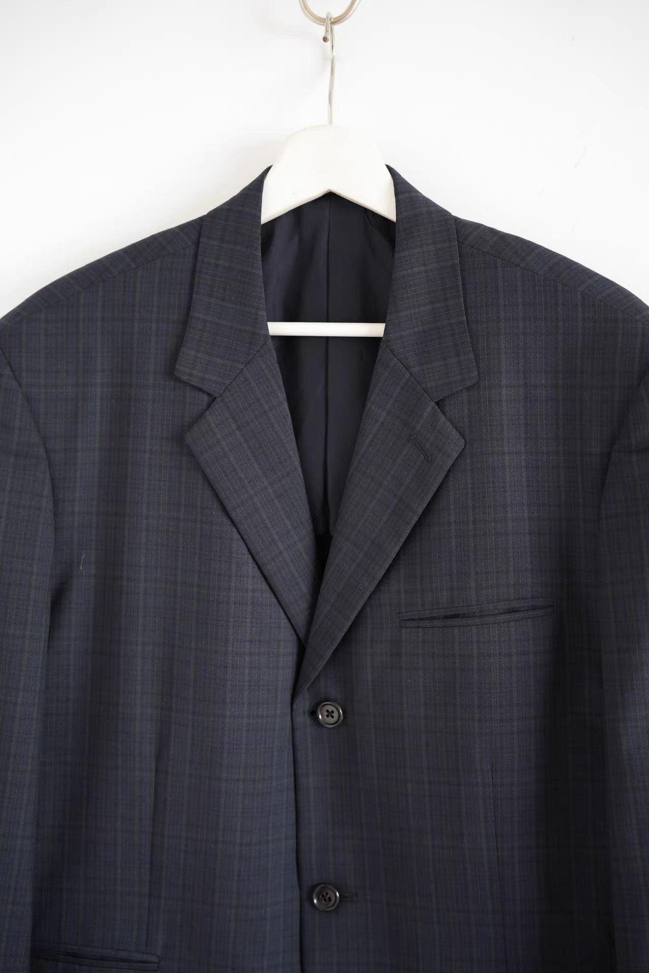 Yohji Yamamoto Yohji Yamamoto 90s Blue-Green Plaid Blazer K4 Size US M / EU 48-50 / 2 - 3 Thumbnail
